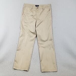 Dockers Pants Mens 33x32 Khaki D2 Straight Fit Chino Flat Front Casual